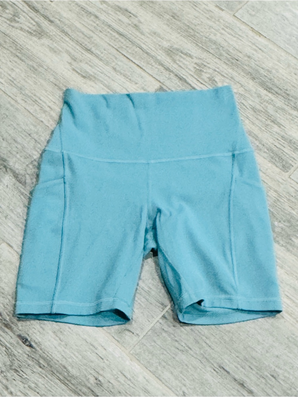 LULULEMON Align High-Rise Short 6" with Pockets RARE Ocean Blue Size 4 EUC